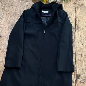 Calvin Klein Elegant Black Hooded Jacket size Md
